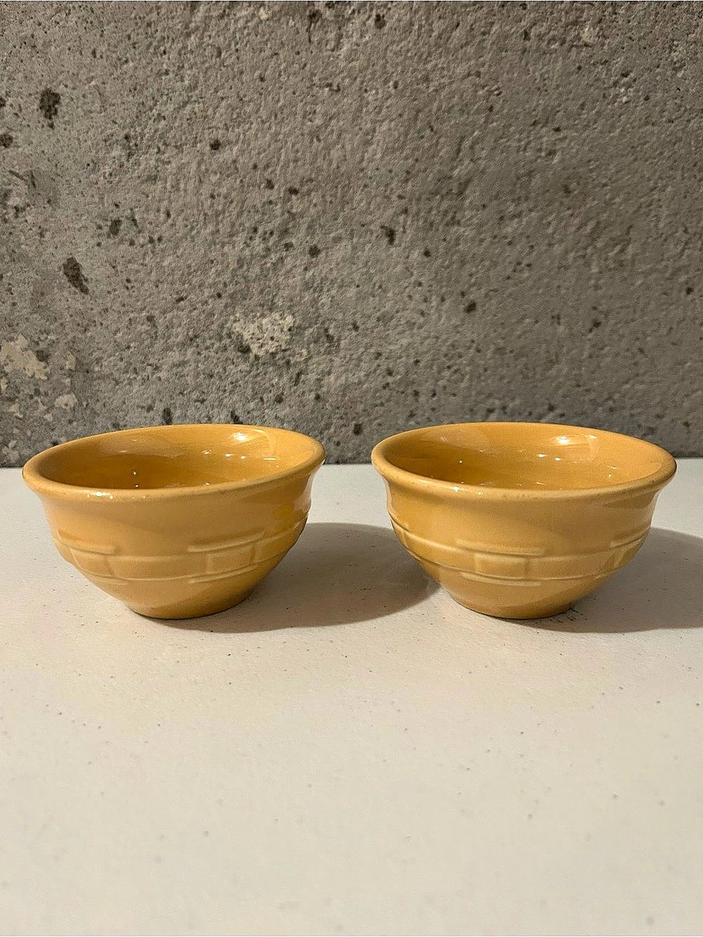 Longaberger Woven Traditions Butternut Small Dessert Bowl Set of 2